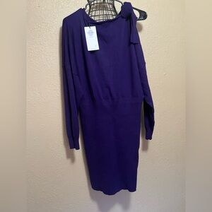 Elegant Purple Mini Dress